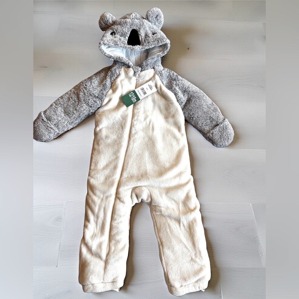 Koala Baby Fleece Onesie Pram NWT 12-18M